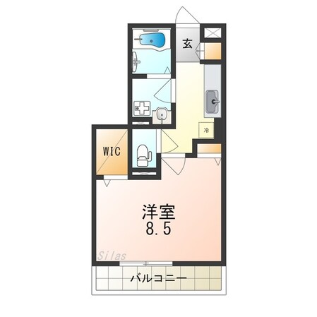 鳳駅 徒歩3分 1階の物件間取画像